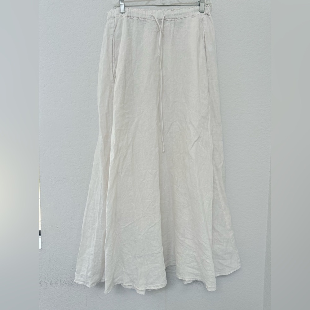 Velvet x Cleo Wade Memphis Skirt Linen Size Small - Picture 3 of 5